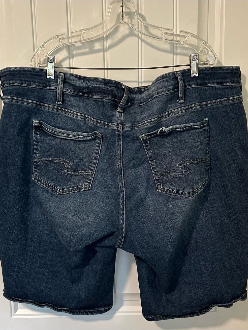 Silver Jeans Elyse Denim Bermuda Shorts - Blue Size 22